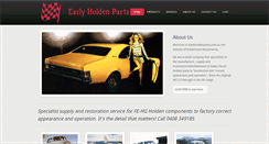 Desktop Screenshot of earlyholdenparts.com.au